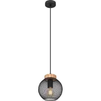 Globo Hanglamp Pablo Zwart Gaas