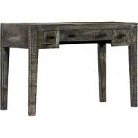 Prolenta Maison Exclusive - Bureau, zwart, 110x50x75 cm, massief mangohout