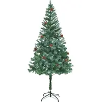 The Living Store Kunstkerstboom met dennenappels, 180 cm