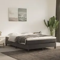 Syfax Pocketveringmatras medium 140x200x20 cm fluweel donkergrijs