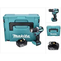 Makita DDF 487 F1J accuboormachine 18 V 40 Nm borstelloos + 1x oplaadbare accu 3.0 Ah + Makpac - zonder oplader