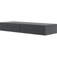 Selsey Kaptafel Vesper zwevend | Design hout zwart 110x16x40 cm kaptafels | NADUVI