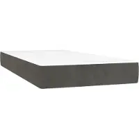 Syfax Pocketveringmatras medium 100x200x20 cm fluweel donkergrijs