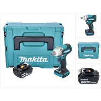 Makita DTW 301 T1J Akku Schlagschrauber 18 V 330 Nm 1/2" Brushless + 1x Akku 5,0 Ah + Makpac - ohne