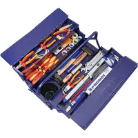 Nordwest /Tecwerk Gereedschapsassortiment | 66 delig | in stalen kist | voor elektriciens - 4000820299