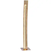 Paul Neuhaus LED-vloerlamp Nevis, messing / goud, Woon-/ Eetkamer, metaal, Modern, LED vloerlamp