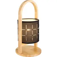 Globo Lighting tafellamp, hout, natuurlijke kleur, 1x E14