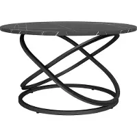 Vicco Calgary Salontafel – 79.5 x 46 cm met groot werkoppervlak Zwart