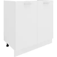 VCM Esilo keuken onderkast 80 cm voor gootsteenwit.