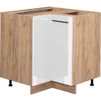 Vicco Fame-Line Hoekkast – 80.5 cm zonder werkblad Wit Hoogglans