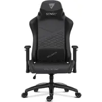 Sense7 Spellcaster Senshi XL - Gamingstoel - Belastbaar tot 160 kg - Eco-leer & Lendenkussen - Bureaustoel - Ergonomische Stoel - Max. 190 cm - Zwart