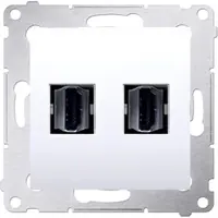 Kontakt-Simon DGHDMI2.01/11, Wit, Kunststof, IP20, 75 mm, 33 mm, 75 mm