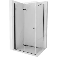 Mexen Lima opvouwbare douchecabine 100 x 120 cm, transparant, zwart - 856-100-120-70-00