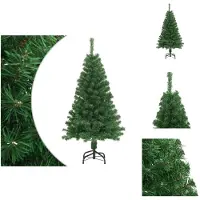 vidaXL Kunstboom - Kunstbomen - Kunstkerstboom - Kunstkerstbomen - Kunstkerstboom met dikke takken 150 cm PVC groen