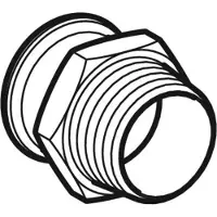 Geberit MAPRESS EDELSTAHL adapter with 3/4 "external thread - 31707