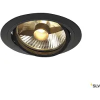 SLV Inbouwspot New Tria ES111 Round zwart met bladveren