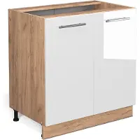 Vicco Fame-Line Keukenonderkast – 80 cm met legplank, zonder werkblad Wit Hoogglans