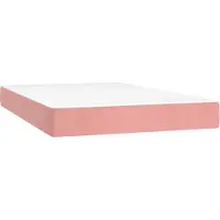 Syfax Pocketveringmatras medium 120x200x20 cm fluweel roze