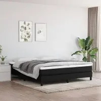 Syfax Pocketveringmatras medium 160x200x20 cm stof zwart