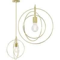 Toolight Metalen Ring Plafondlamp Goud APP286-1CP