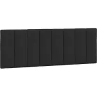 vidaXL Hoofdbordkussen "Hanko" 140 cm fluweel zwart