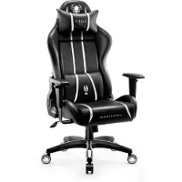 Diablo - Gaming stoel X.One 2.0 - Bureaustoel verstelbaar - King size - Wit en zwart