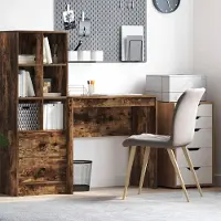 Prolenta Maison Exclusive - Bureau, gerookt eikenhout, 80 x 40 x 76 cm