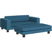Syfax Hondenmand met verlengstuk 100x50x30 cm fluweel blauw
