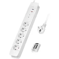 Logilink LPS402 Draadloze stekkerdoos Wit Randaarde stekker 1 stuk(s)