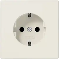 JUNG LS1520KI Wandcontactdoos met randaarde Inzetstuk LS plus, LS design, LS 990 Wit 1 stuk(s)