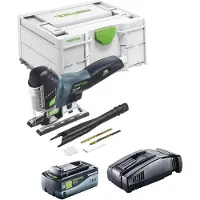 Festool CARVEX PSC 420 Basic accu-pendeldecoupeerzaag 18 V 120 mm borstelloos + 1x accu 8.0 Ah + snellader + Systainer