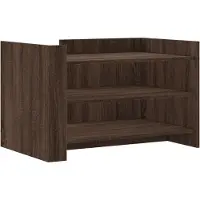 vidaXL Salontafel 80x50x50 cm bewerkt hout bruin eikenkleur