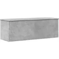 vidaXL Opbergbox 102x35x35 cm bewerkt hout betongrijs