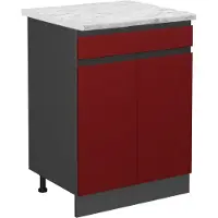 Vicco R-Line Keukenonderkast – 60 cm AP Marmer Rood