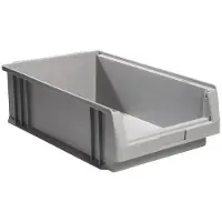 LA-KA-PE Magazijnbak | L500xB315xH150 mm | PP grijs | 10 stuks - 01250 02 05 01250 02 05