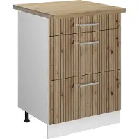 Vicco R-Line Keukenonderkast – 60 cm met laden, WB Eik Artisanaal eiken