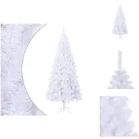 vidaXL Kunstkerstboom, hoogte 240 cm, wit - Kerstbomen
