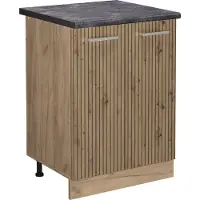 Vicco R-Line Keukenonderkast – 60 cm, WB Antraciet Artisanaal eiken