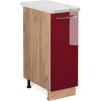 Vicco Fame-Line Apotheekkast – 30 cm, WB Marmer Bordeauxrode hoogglans