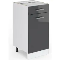 Vicco R-Line Keukenonderkast – 40 cm zonder werkblad Antraciet Hoogglans