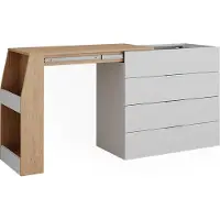 Vicco Knutseltafel Iva Wit 98.5-167.5 x 80 x 47 cm uitklapbaar, 4 laden, Model 47675