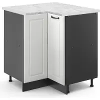 Vicco R-Line Hoekkast – 75.6 cm, WB Marmer Wit Landhuis