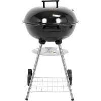 LUND Houtskoolbarbecue met Deksel en Wielen – Ø 41 cm Grillrooster – Inclusief Waterdichte Hoes