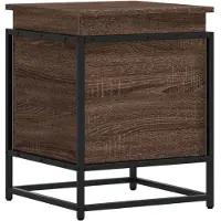 vidaXL Opbergbox met deksel 40x40x51,5 cm bewerkt hout bruin eiken