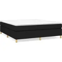 Syfax Boxspring met matras stof zwart 160x200 cm