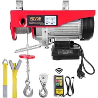 Vevor 230V elektrische lier met een hefhoogte van 500 kg tot 1000 kg
