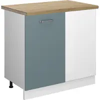 Vicco R-Line Hoekkast – 86 cm, WB Eik Blauw-grijs