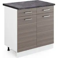 Vicco R-Line Keukenonderkast – 80 cm, WB Antraciet Edel grijs