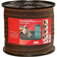 AKO Premium Plus Lint Bruin/oranje 40mm 200m
