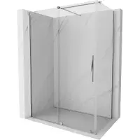 Mexen Velar schuif douchecabine 130 x 70 , transparant, chroom - 871-130-070-01-01